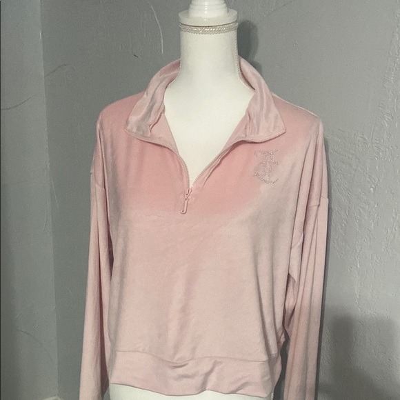 Juicy Couture Pink Boxy Polo Sweatshirt - Picture 5 of 5